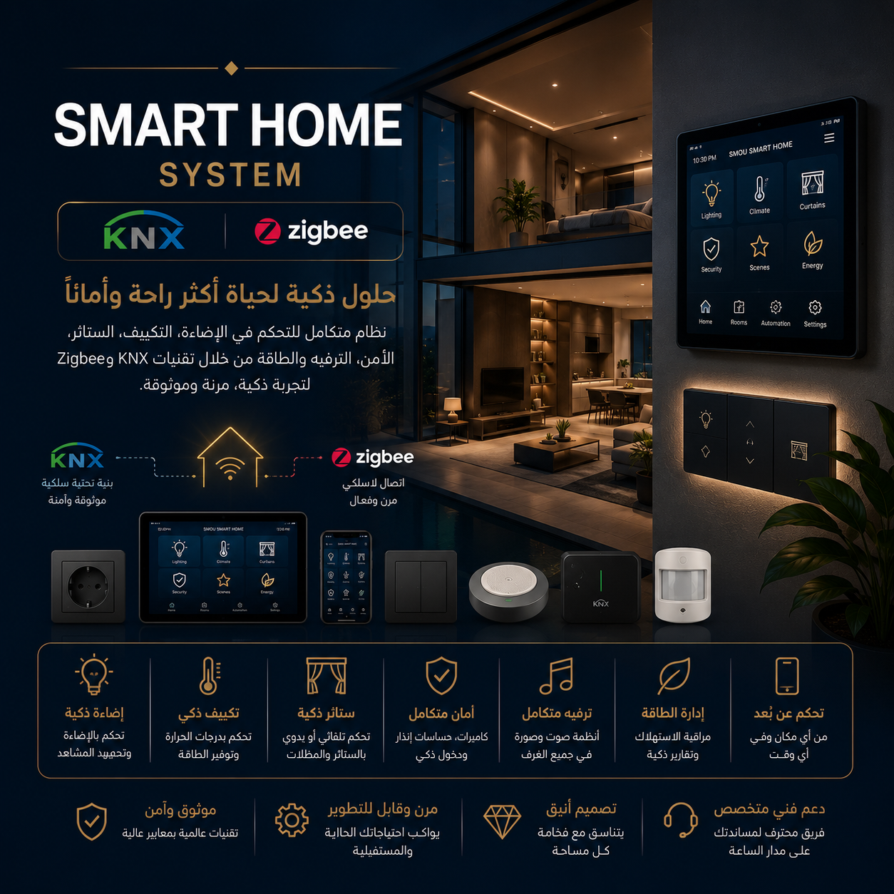 حلول البيت الذكي KNX